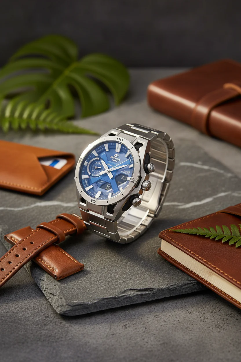 RELOJ PARA HOMBRE CASIO EDIFICE ECB-2300D-2ADF - AZUL - Image 8
