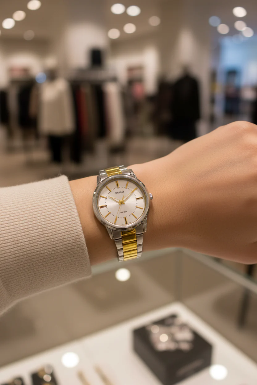 RELOJ PARA MUJER CASIO LTP-1303SG-7AVDF- BLANCO - Image 3