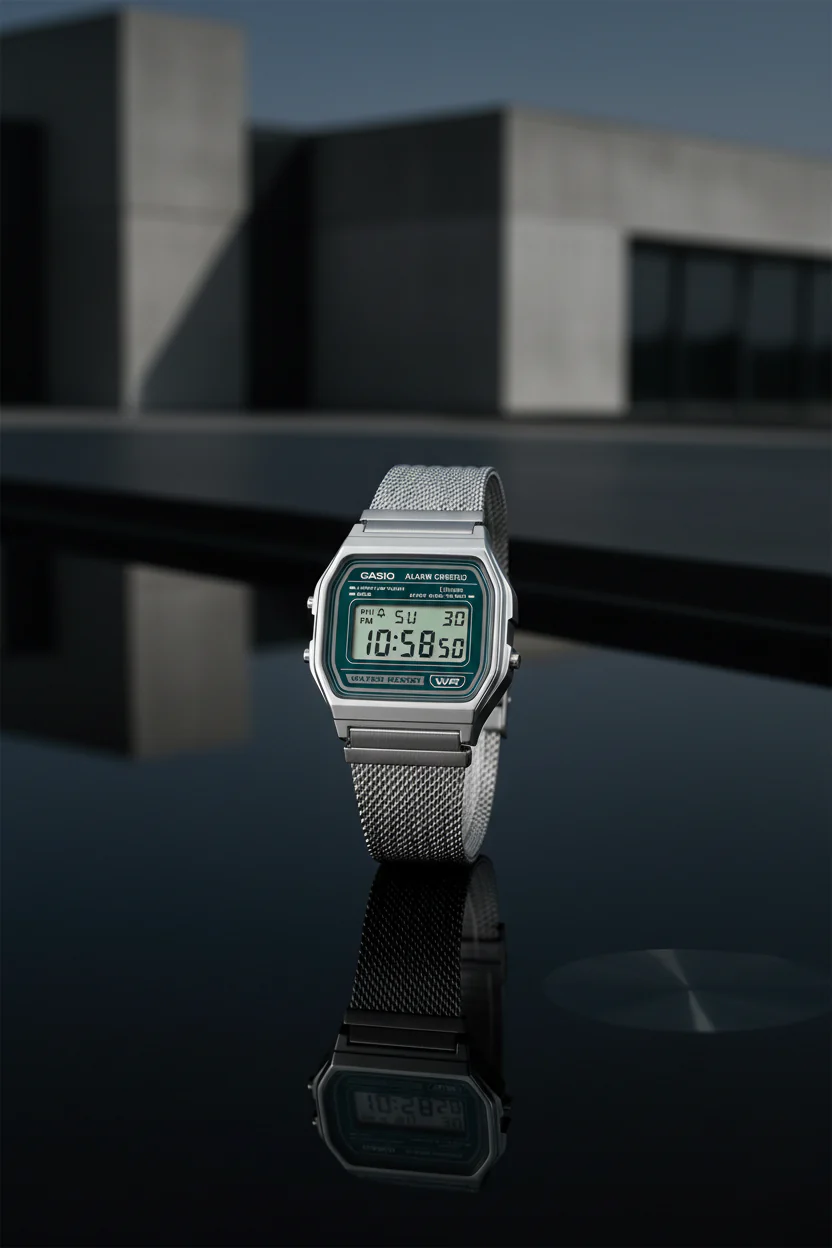 RELOJ CASIO VINTAGE A158WEM-3DF - VERDE - Image 6