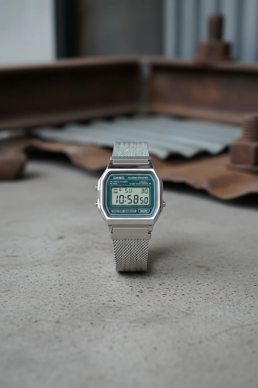 RELOJ CASIO VINTAGE A158WEM-3DF - VERDE - Image 7